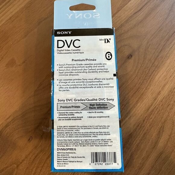 🚨NWOT 5 Sony DVC- Digital Video Casette Unopened Blank Tapes🚨 - Picture 4 of 4